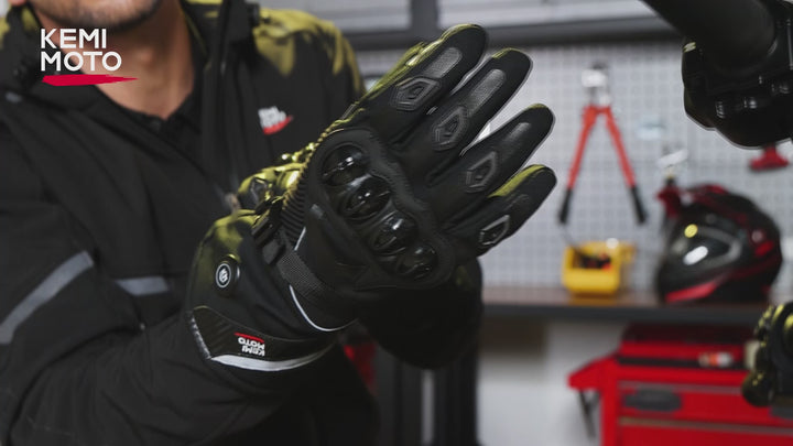 Heated Motorcycle Gloves, 3 Heating Modes with 2500mAH Battery