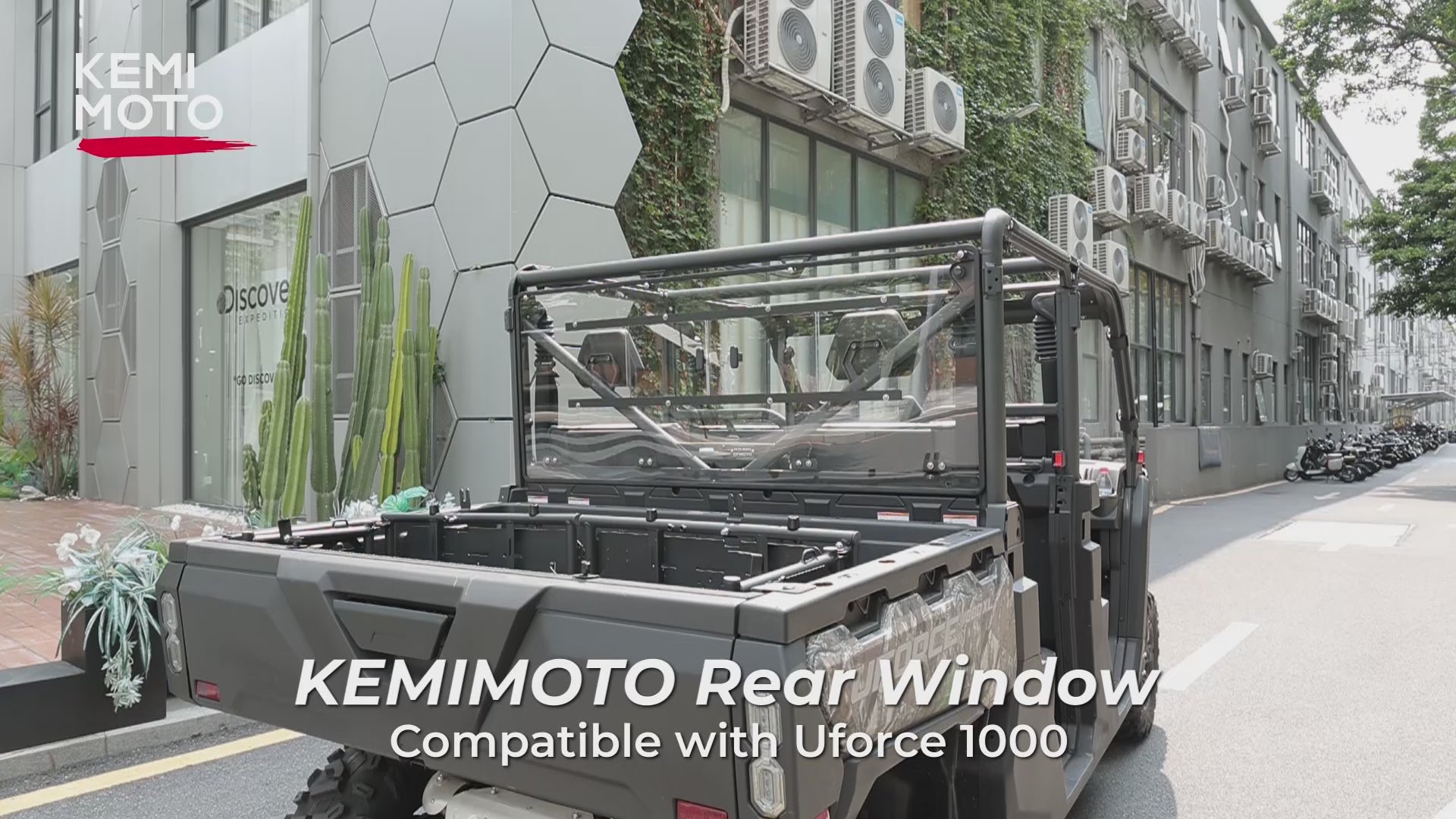 Rear Sliding Vented Windshield for CFMOTO UForce 1000 / 1000XL