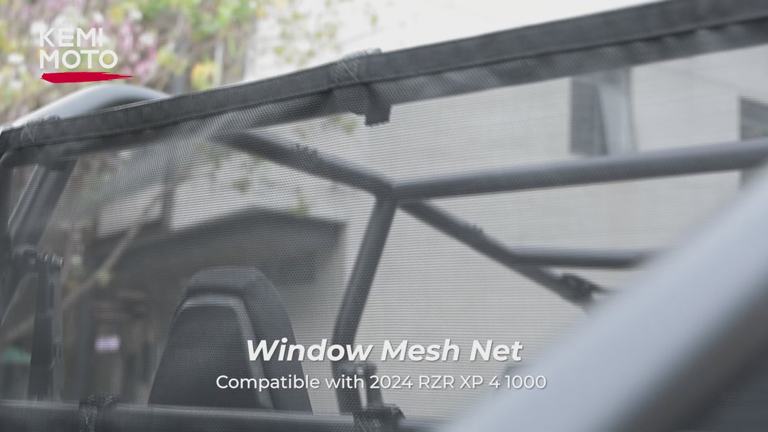 Rear Window Net Soft Ventilated Window for 2024 Polaris RZR XP/XP 4 1000