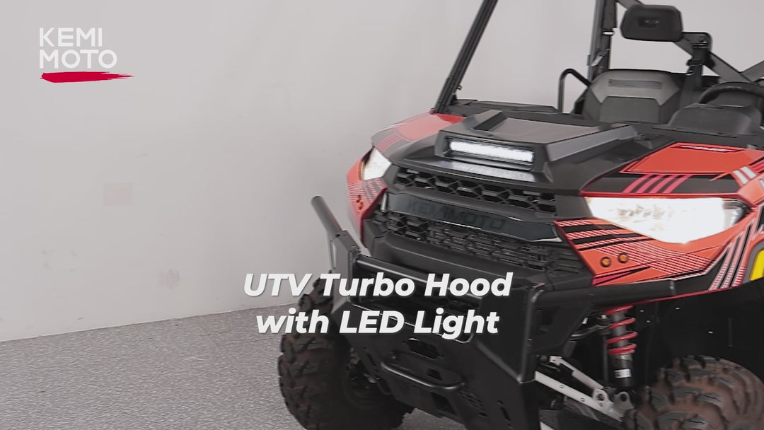 Hood Scoop with LED Spot Light for Polaris Ranger XP 1000/ Crew