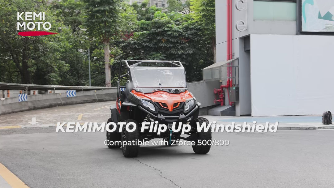 Kemimoto Flip Up Windshield for CFMOTO ZFORCE 500 | 800 | 1000