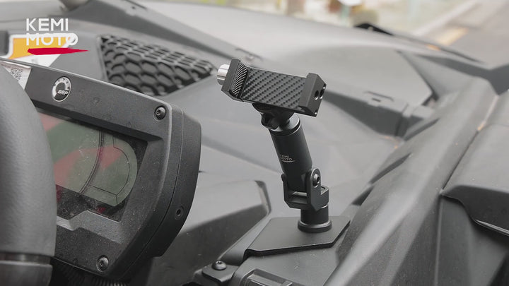 360° Adjustable CNC Phone Mount for Can-Am Maverick X3/MAX