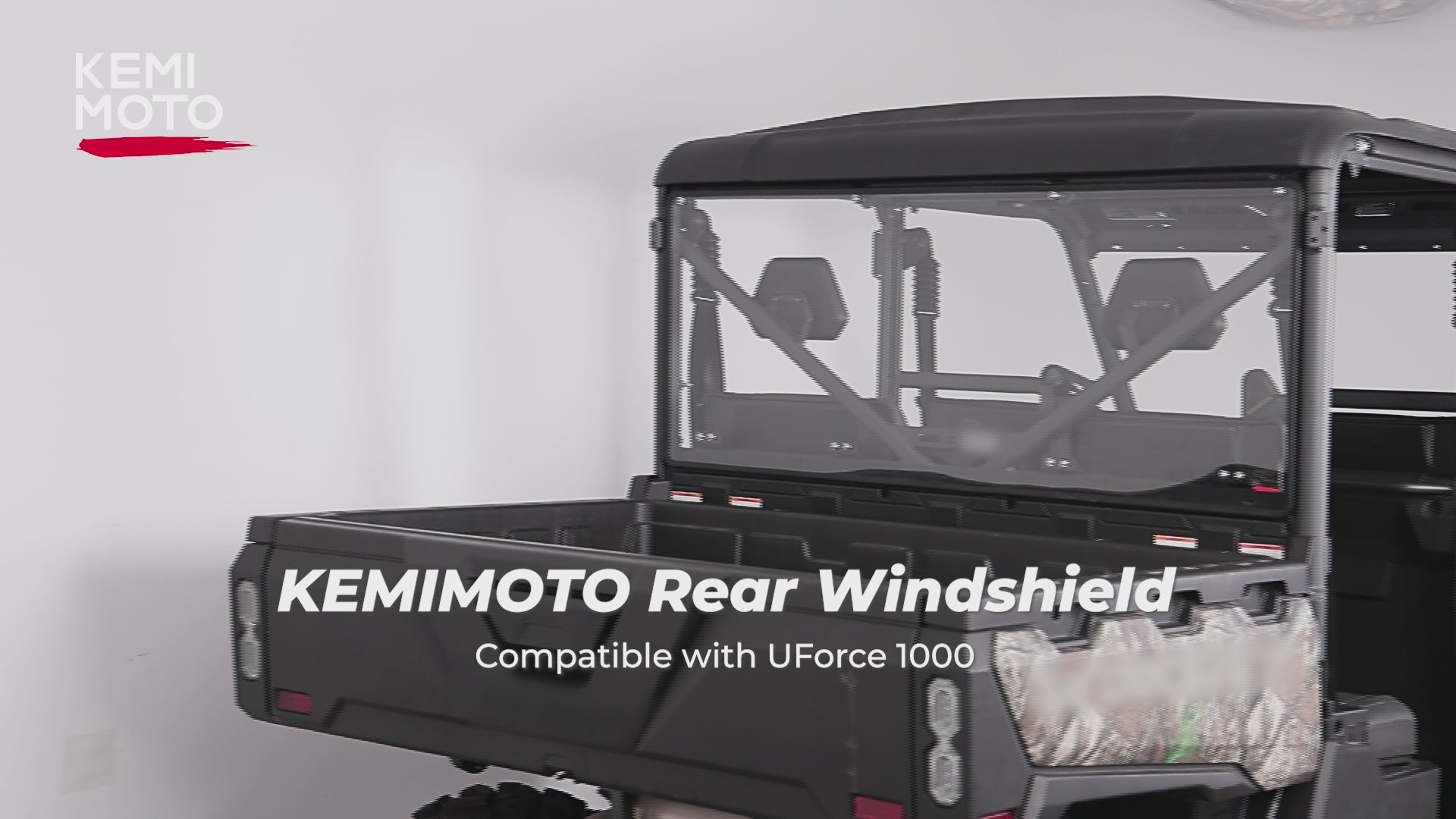 Clear Rear Windshield 2-Sided Hard Coated for CFMOTO UFORCE 1000/1000XL