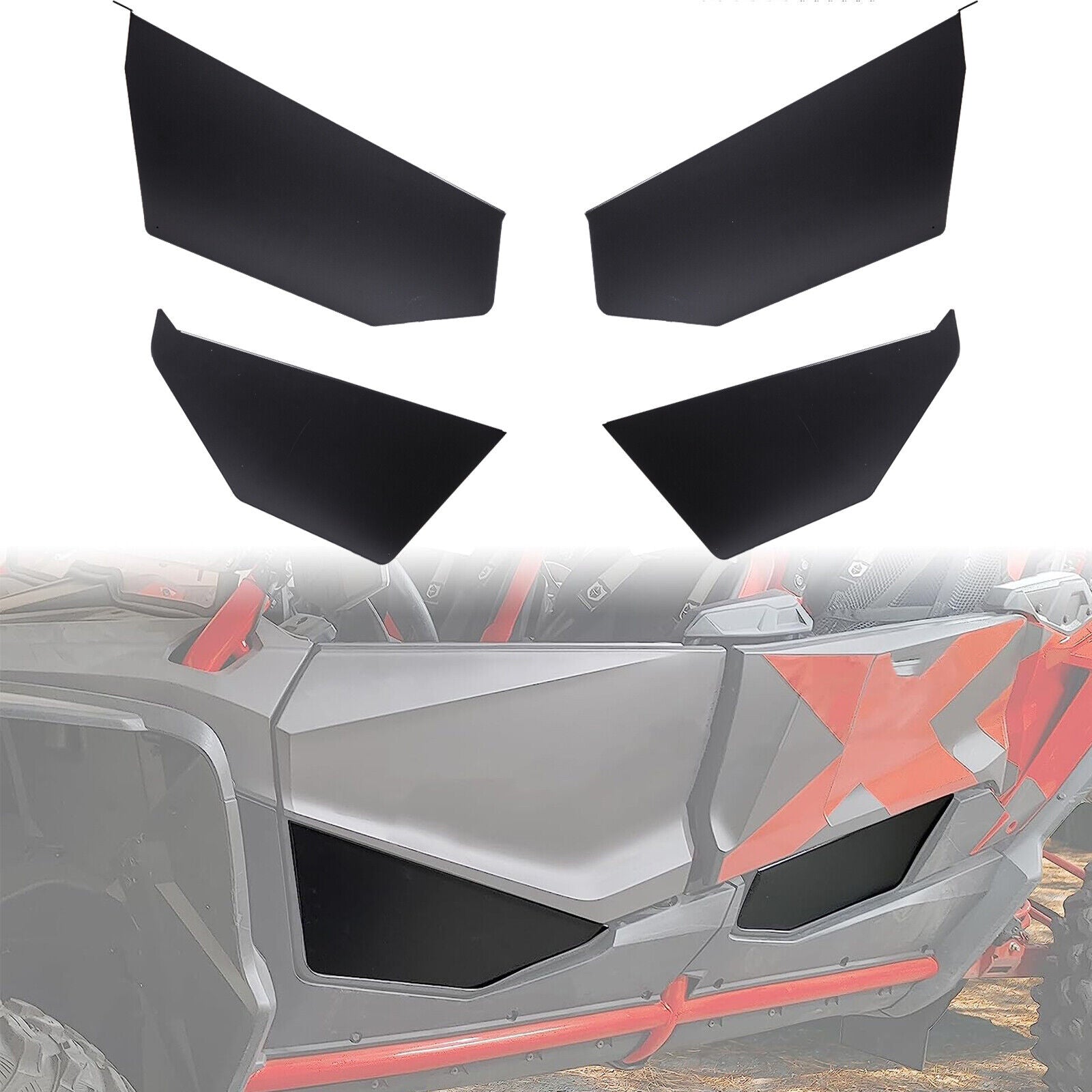 UTV Half Lower Door Panel for Honda Talon 1000X-4 2020-2022 Aluminum - Kemimoto