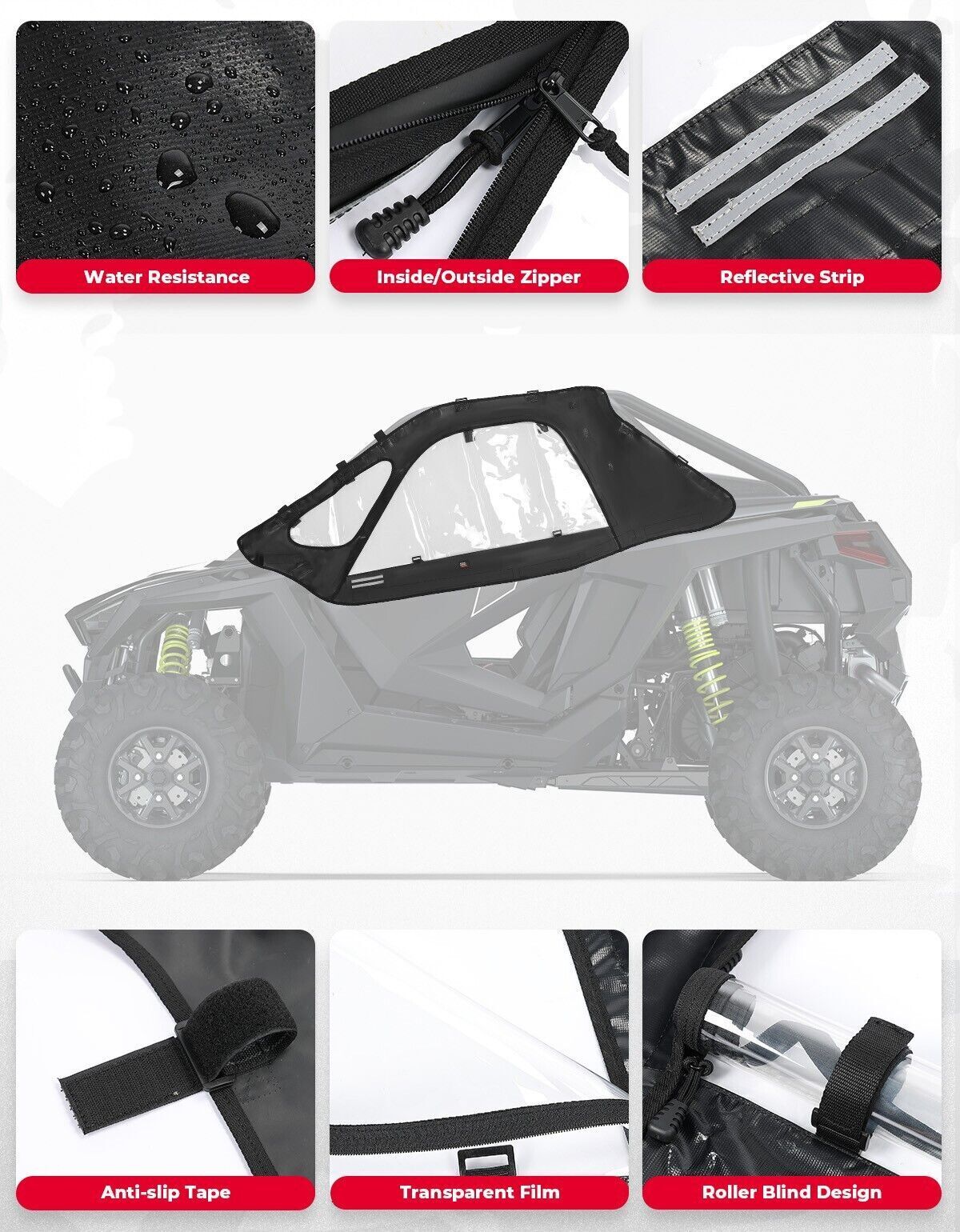 RZR Soft Upper Doors – Kemimoto