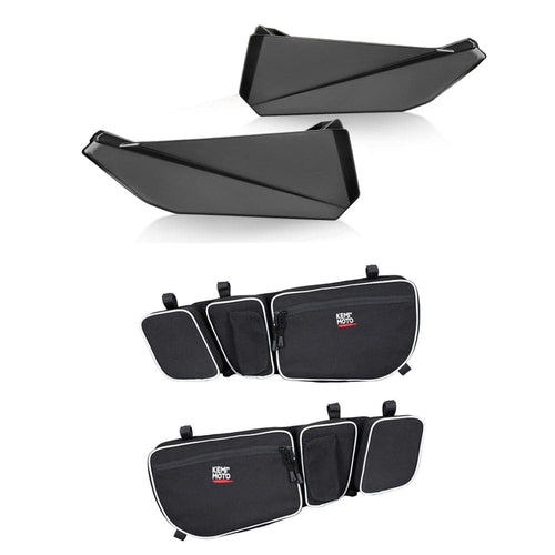 Can-Am Maverick X3 Front Door Storage Bags & Front Lower Door Inserts - KEMIMOTO