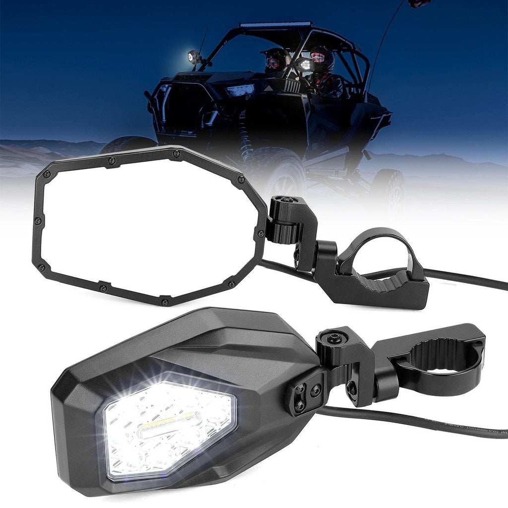 Mirrors with LED Turn Signal Lights(New Design) For Can-am Commander  800/1000 2011-2020
