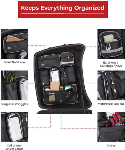 Tour Pack Lid Organizer [Upgrade Version] For Harley - KEMIMOTO