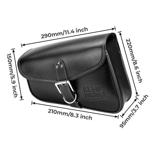 Motorcycle Swing Arm Saddle Bag Left - KEMIMOTO