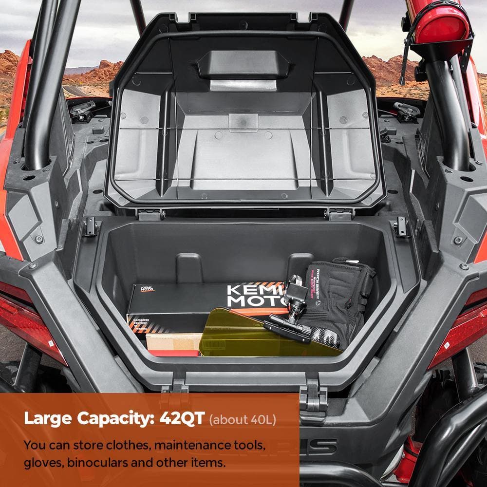 UTV Rear Corner Bag Rear Bed Gear Tool Storage Box for Polaris RZR XP 1000  Turbo