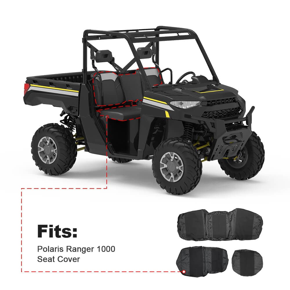 Polaris Ranger UTV Waterproof Seat Cover &  2