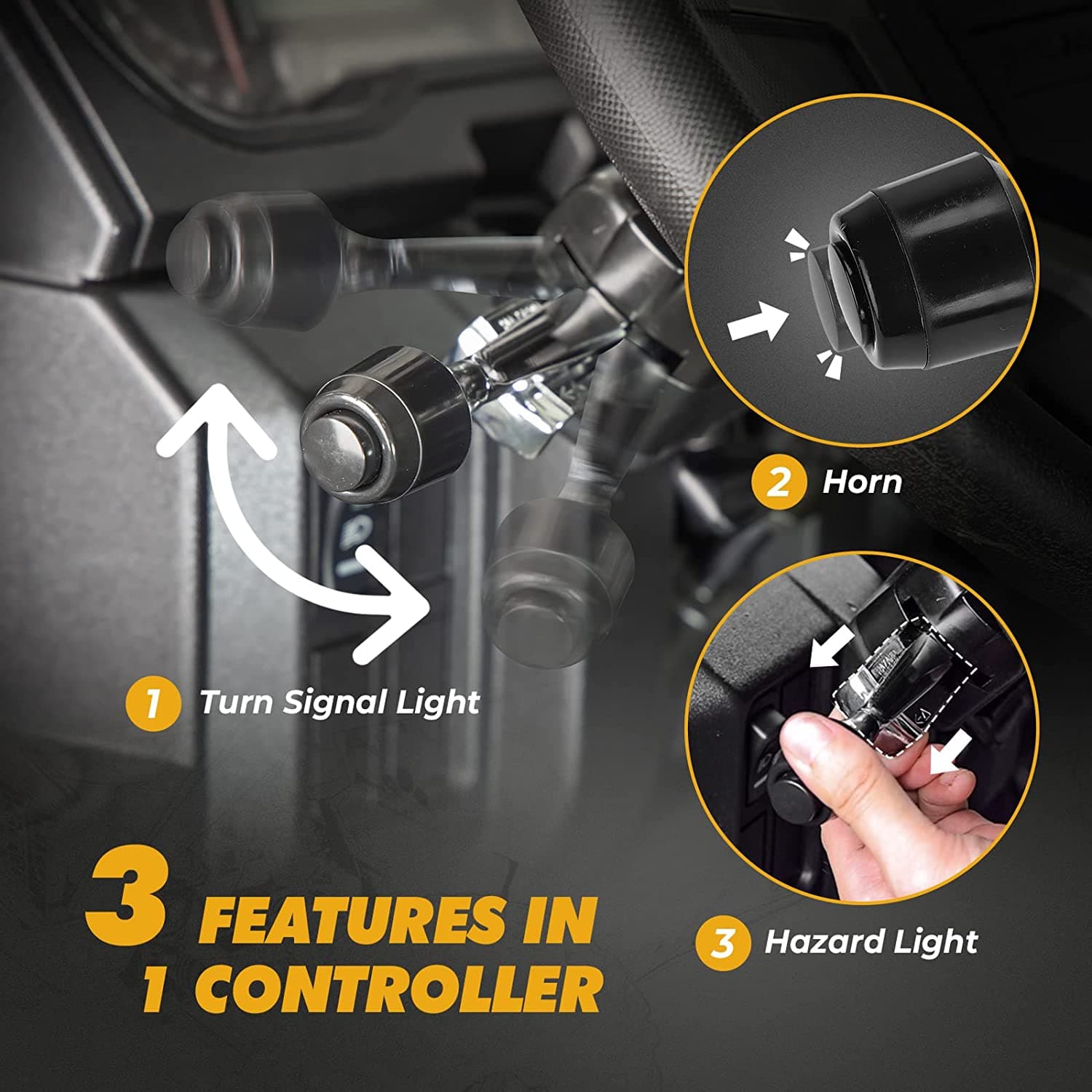 Turn Signal Kit With Column Turn Switch  105D Horn – Kemimoto