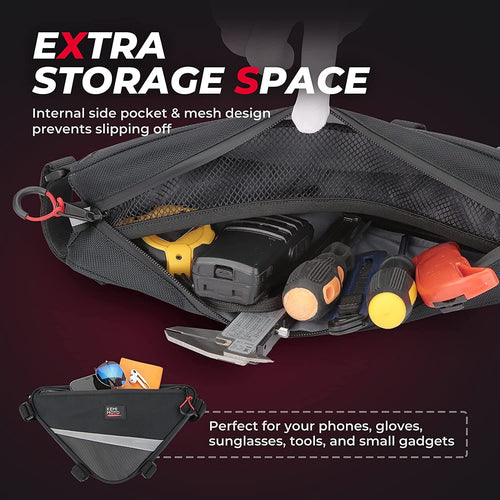 UTV Roll Bar Triangle Storage Bag - Kemimoto