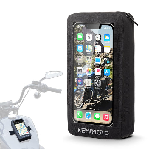 Motorcycle Waterproof Tank Bag Fit Cell Phone up to 6.5 Inch - Kemimoto