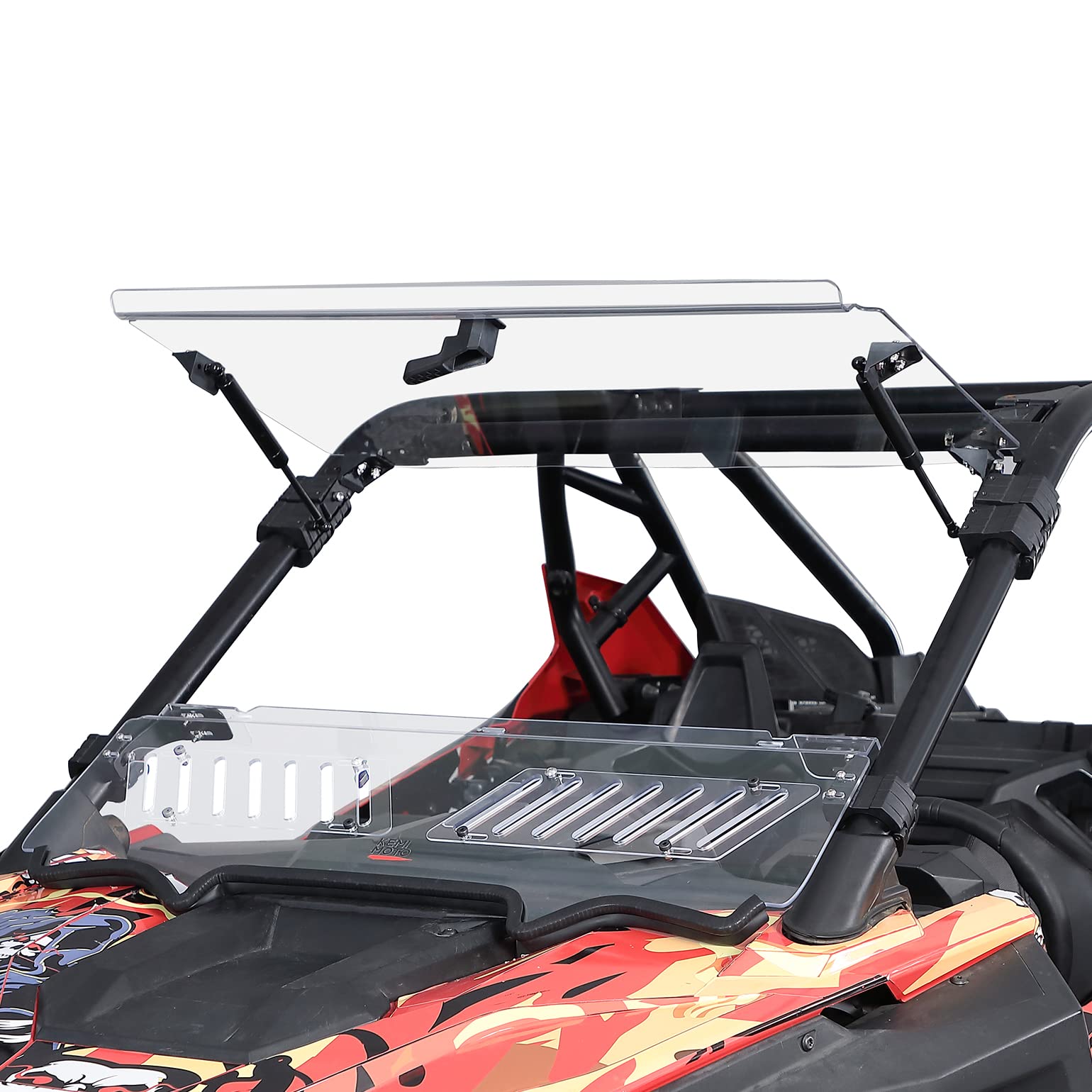 UTV 3-in-1 Folding Half Windshield Fit Polaris RZR PRO XP / PRO XP 4 (2022-2023) - Kemimoto