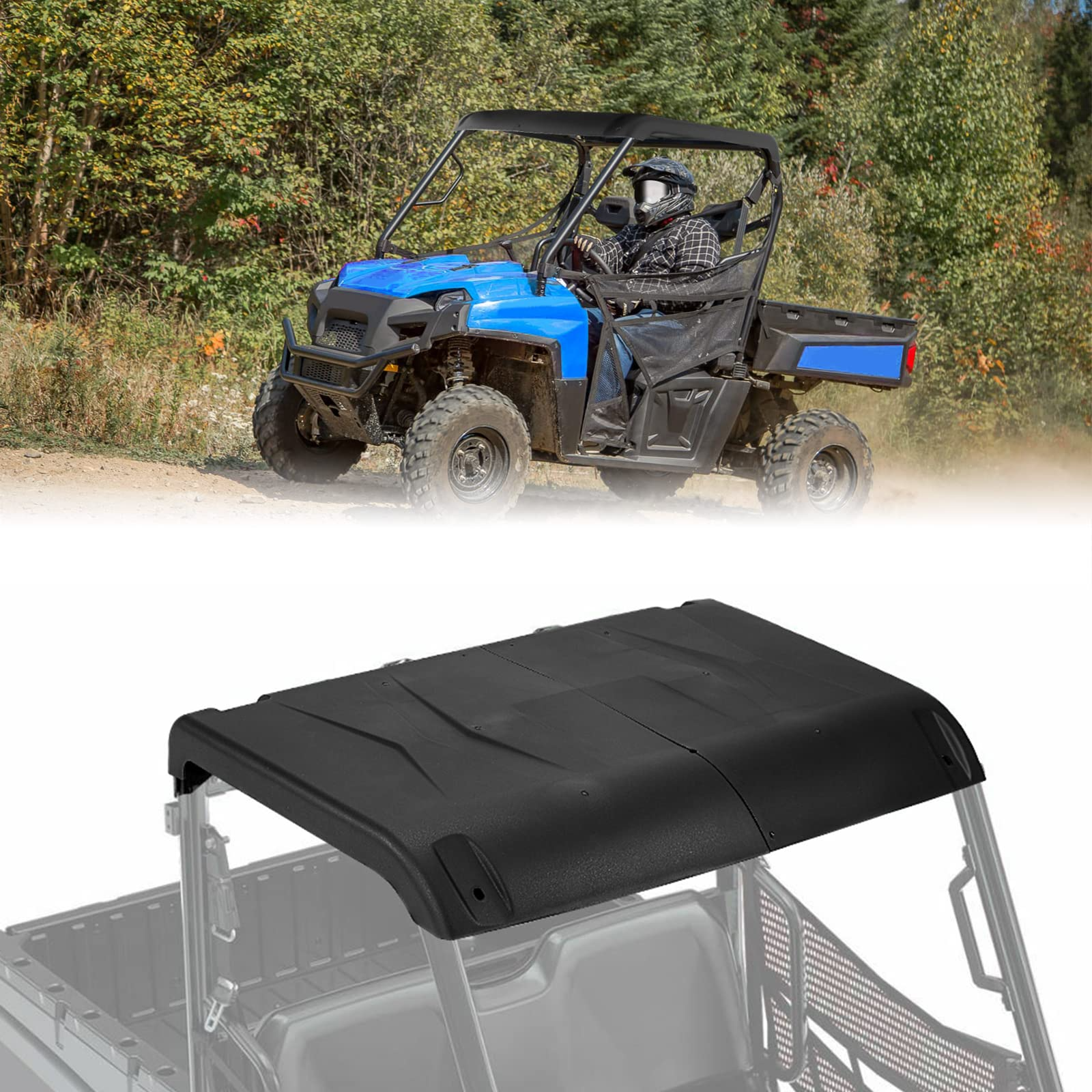 Ranger 570 Midsize Roof Plastic Hard, Combination Roof Top - Kemimoto