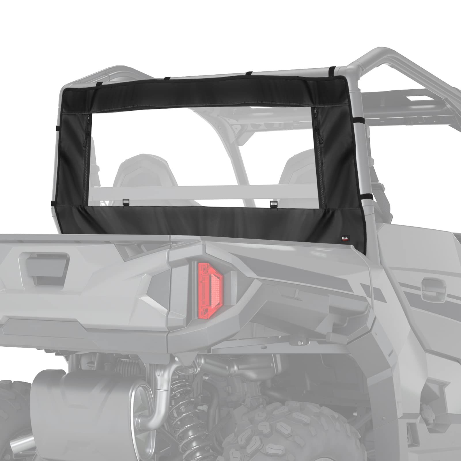 PVC Soft Rear Windshield Fit Polaris General 1000 XP - Kemimoto