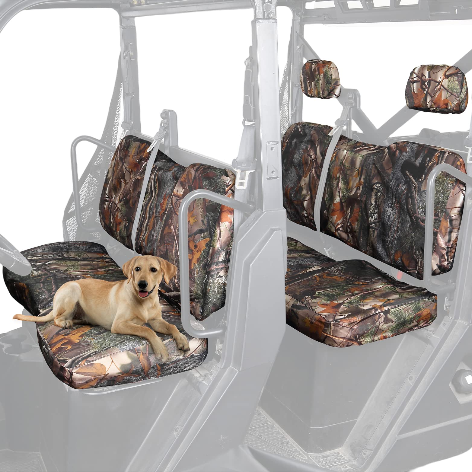 Camo Seat Cover Set Fit Polaris Ranger Crew 1000/Crew XP 1000(2020-2023) - Kemimoto