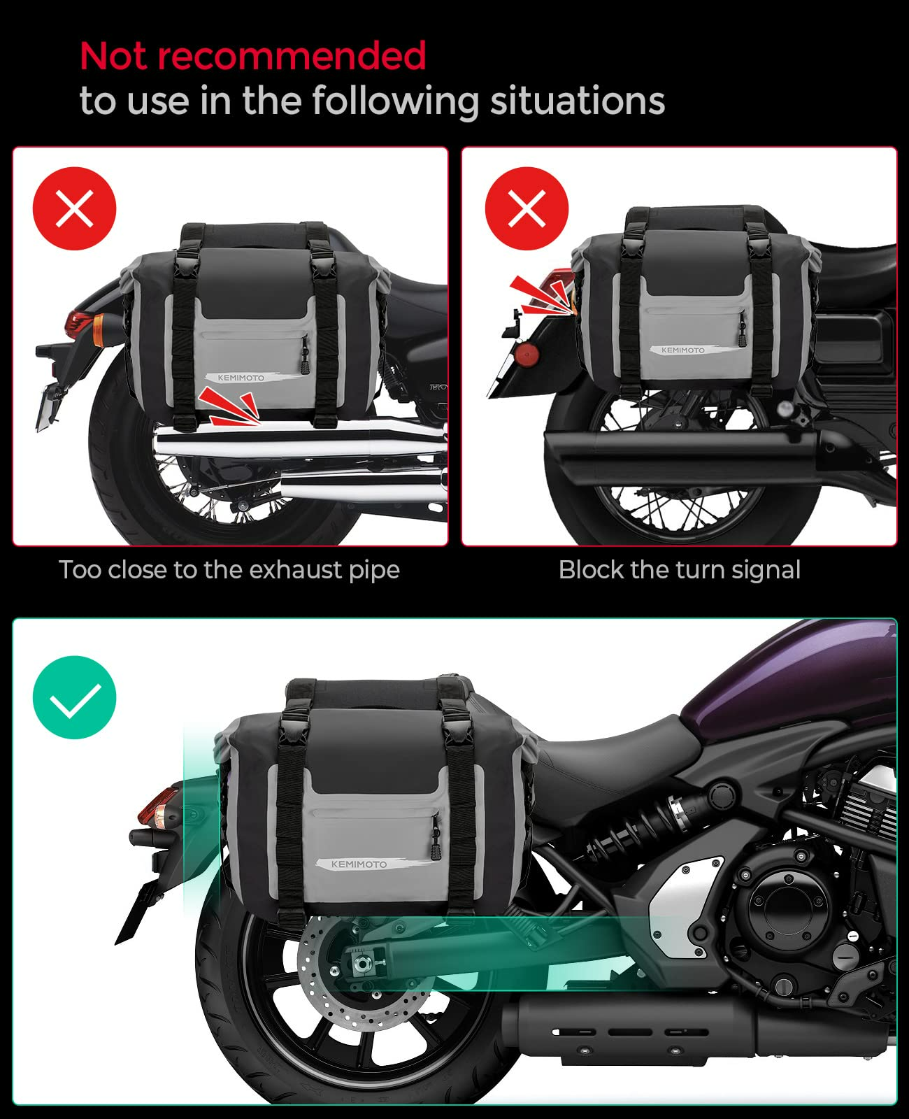 Waterproof Motorcycle Saddlebags – Kemimoto