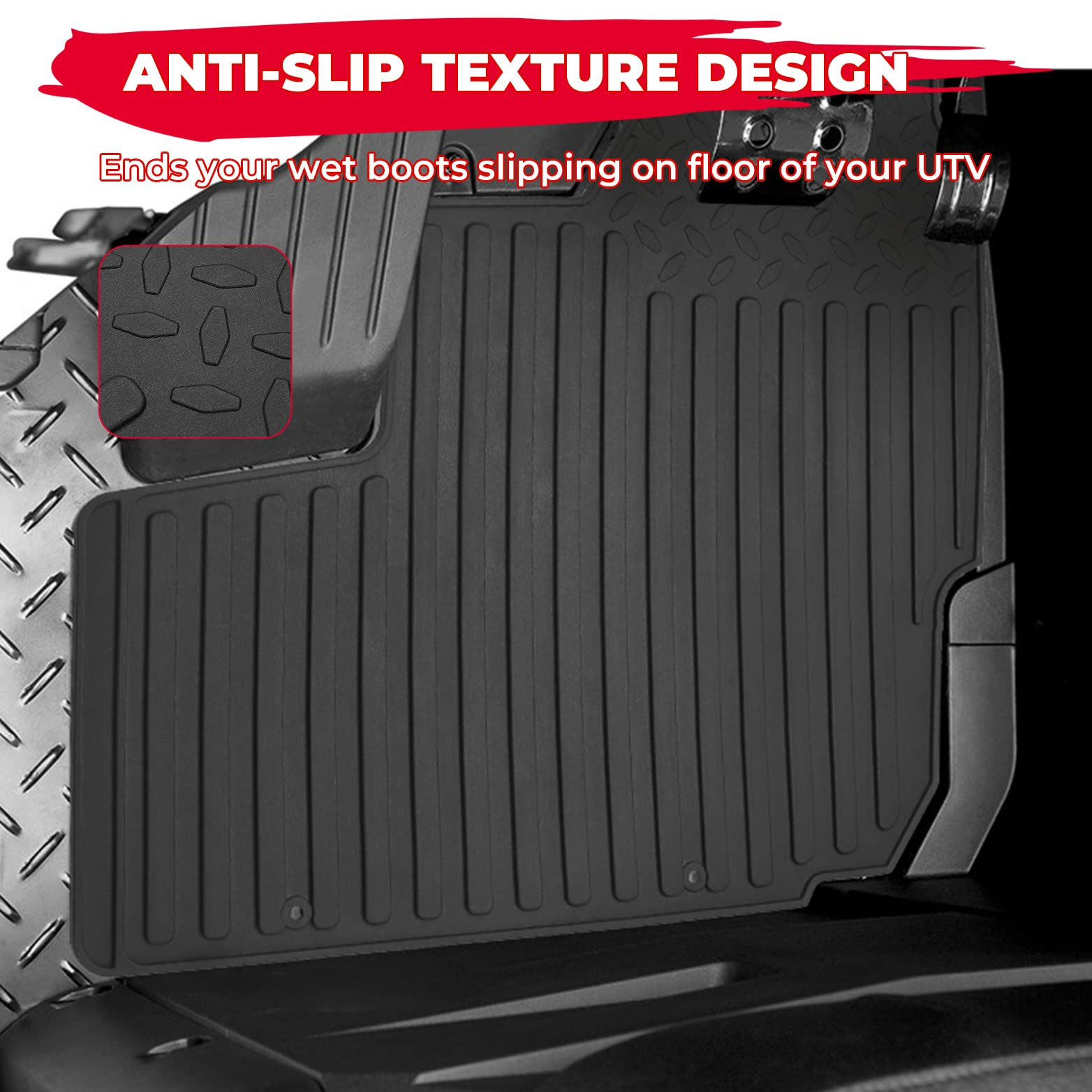 Floor Mats Fit Kawasaki Mule PRO-MX EPS - Kemimoto