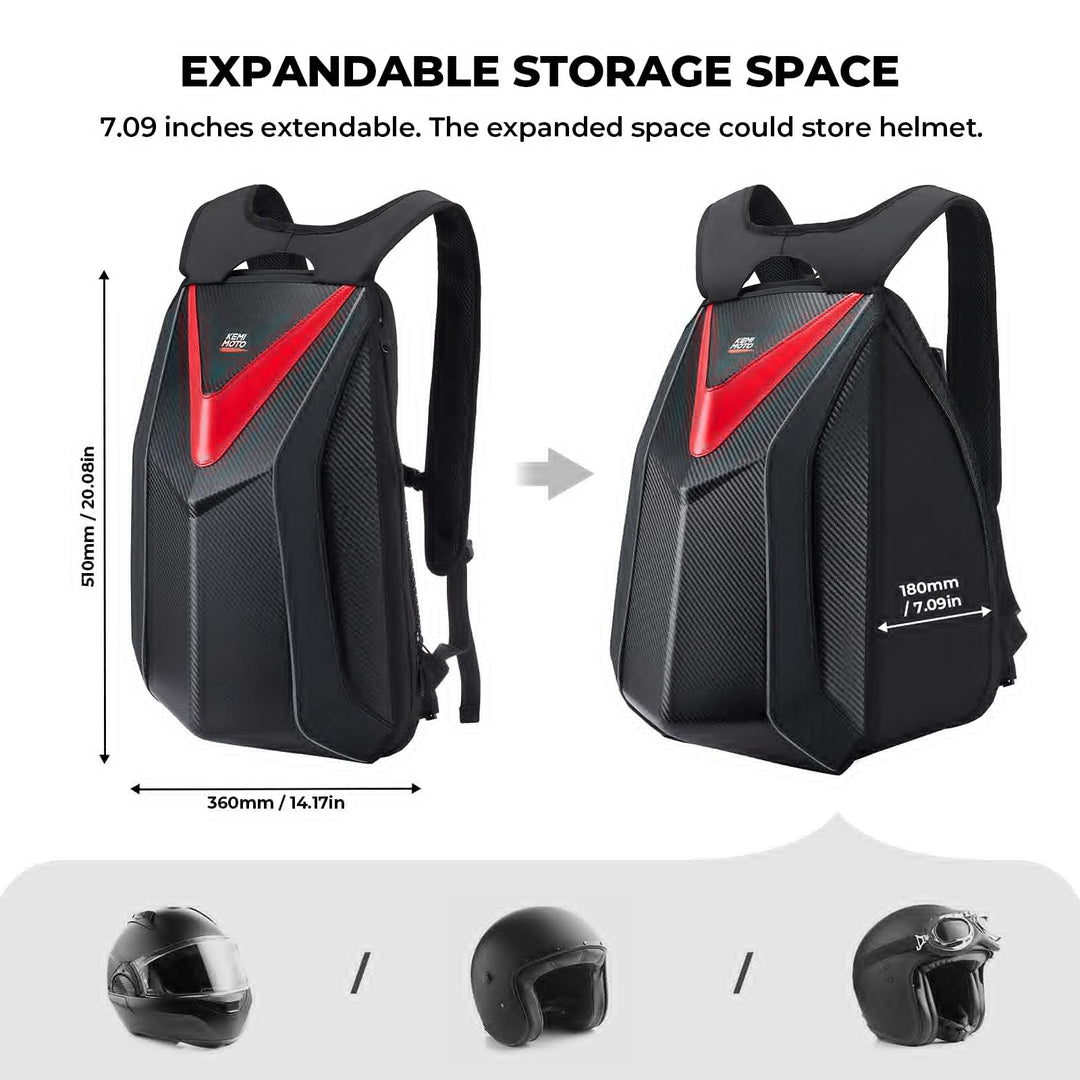 mochila para motocicleta kemimoto, mochila para casco, bolsa para casco de  moto de 37L, bolsa para casco de moto de nieve con puerto de carga USB,  bolsa de almacenamiento de equipaje con