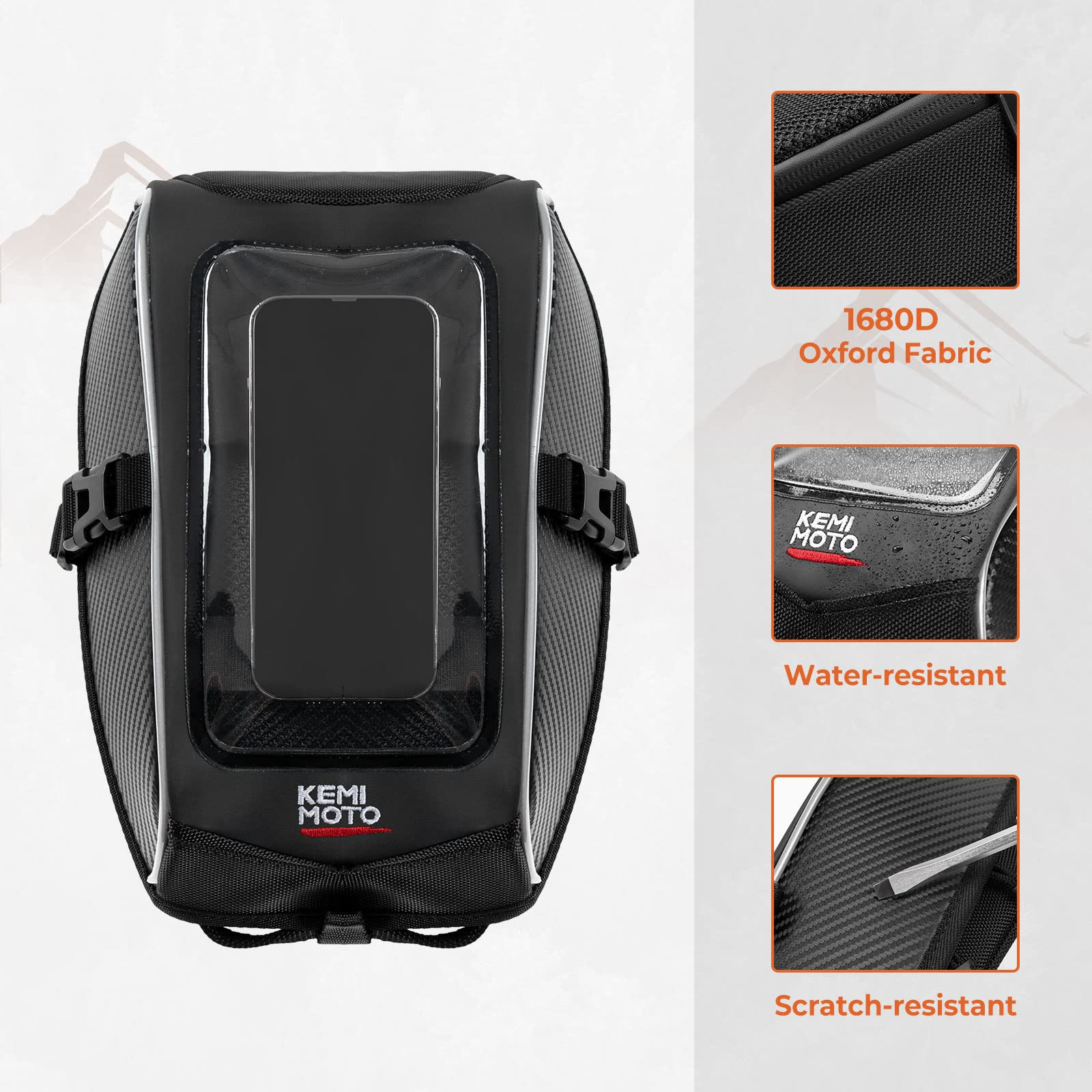 Tank Bag Fit Cam-Am Ryker 600 900 Sport Rally - Kemimoto