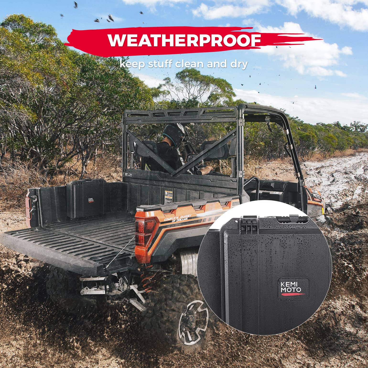 UTV Tool Box Fit Polaris Ranger - Kemimoto