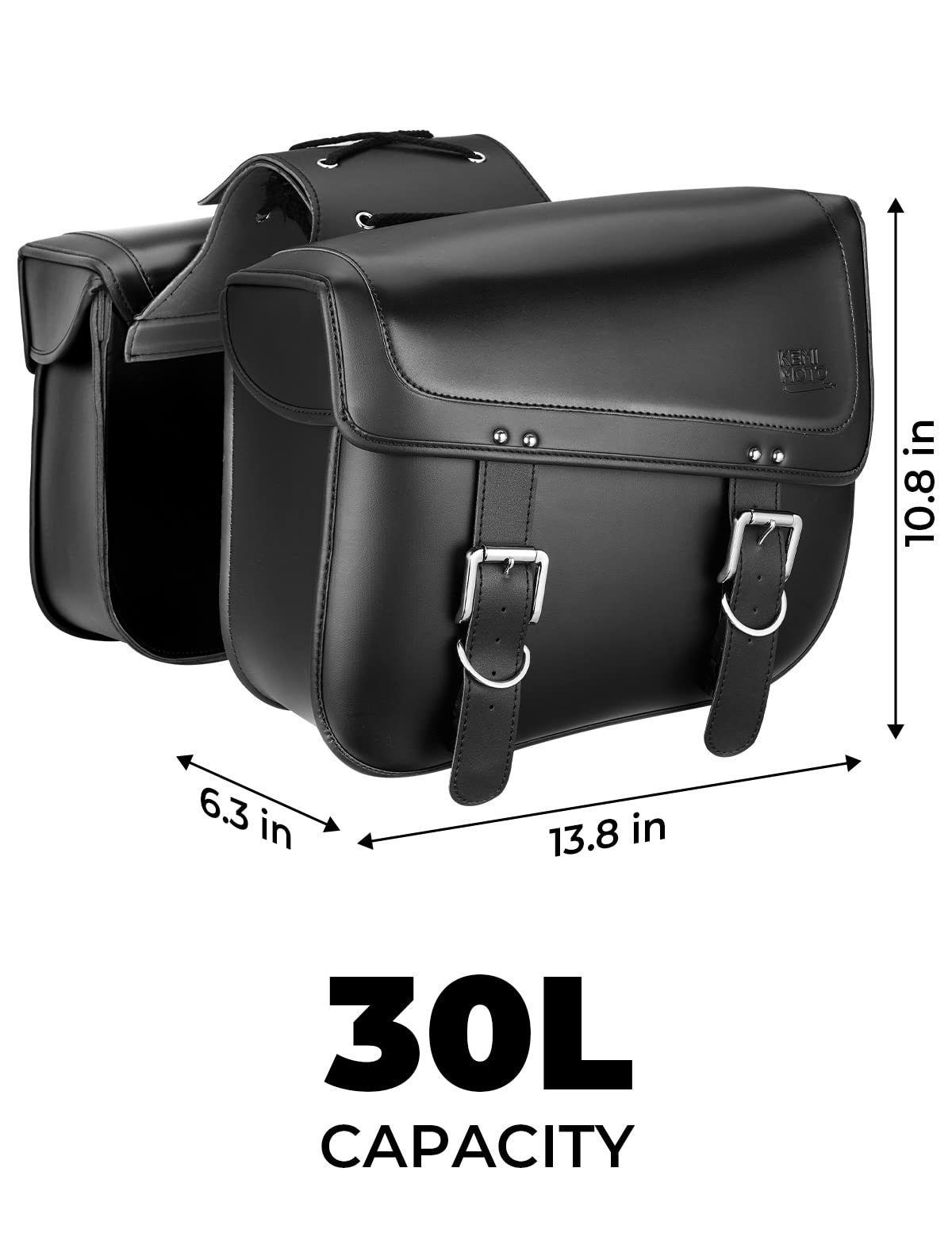 Large best sale leather saddlebags