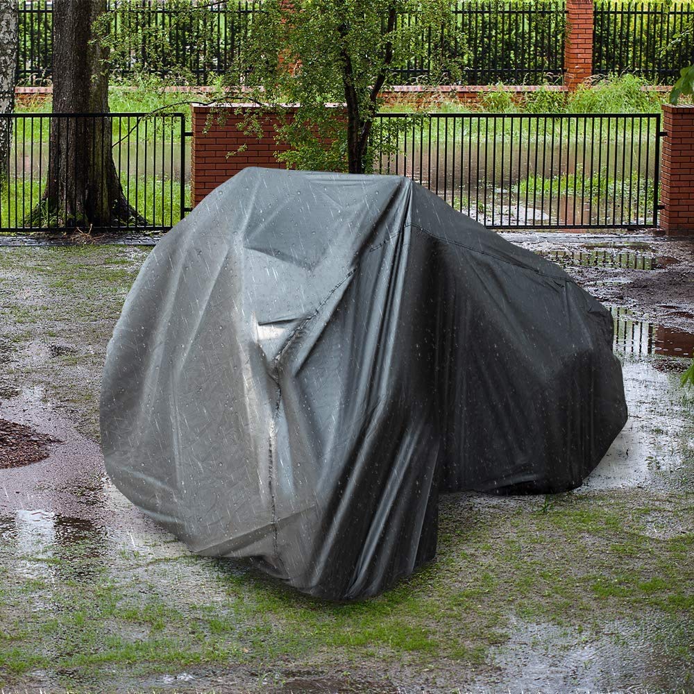 ATV Cover Water-resistant Windproof Cover with Elastic Base Wrap 100'' x 43'' x 47'' - Kemimoto