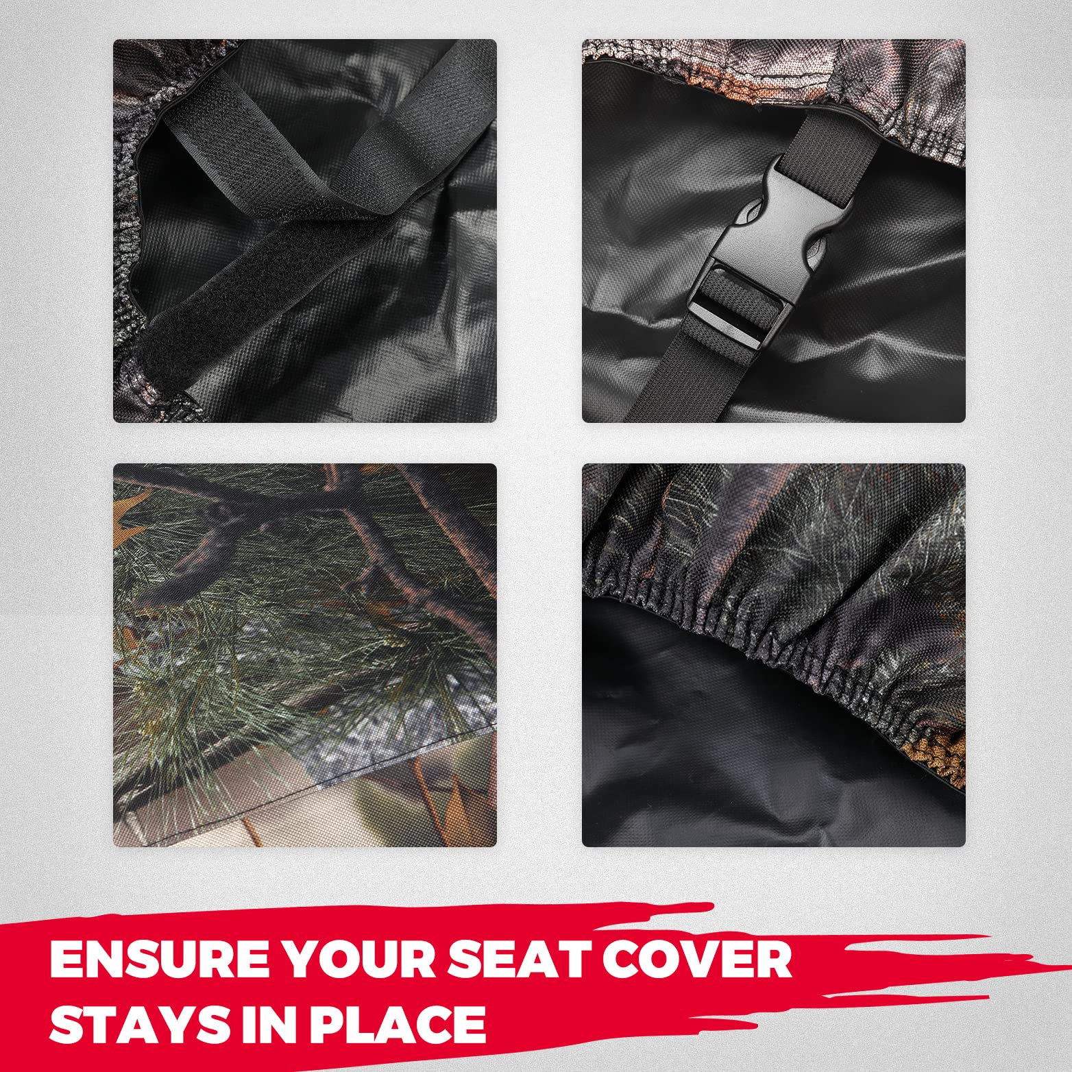 Camo Seat Cover Set Fit Polaris Ranger Crew 1000/Crew XP 1000(2020-2023) - Kemimoto