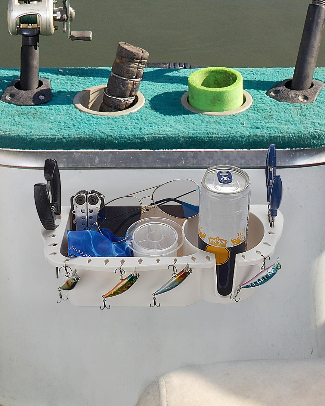 Boat Seat Cup Holder - Upgrade Boat Caddy Organizer