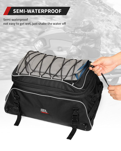 Motorcycle Travel Luggage Rack Trunk Bag - Kemimoto