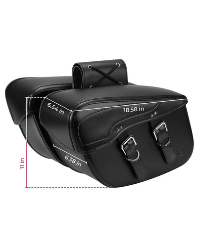 Harley Motorcycle Synthetic Leather Saddlebag - Kemimoto