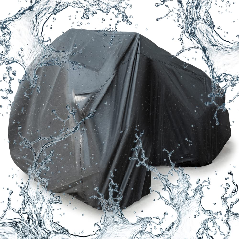 ATV Cover Water-resistant Windproof Cover with Elastic Base Wrap 100'' x 43'' x 47'' - Kemimoto